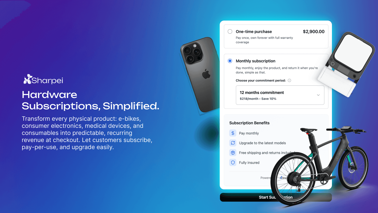 Hardware subscriptions Simplified with Sharpei