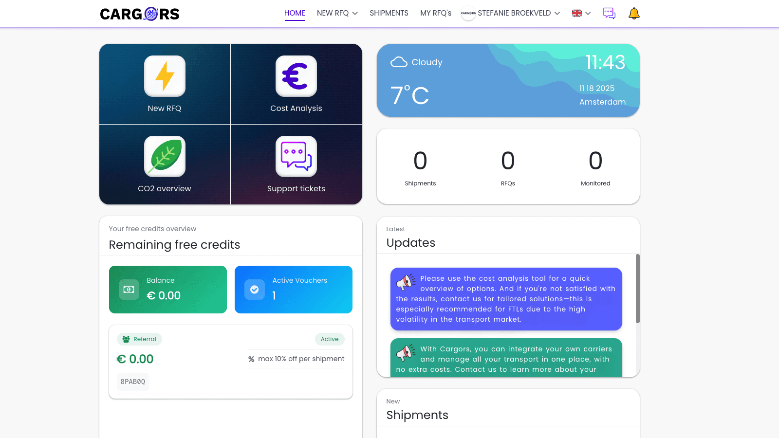 Integrating Shopify with Cargors - 1