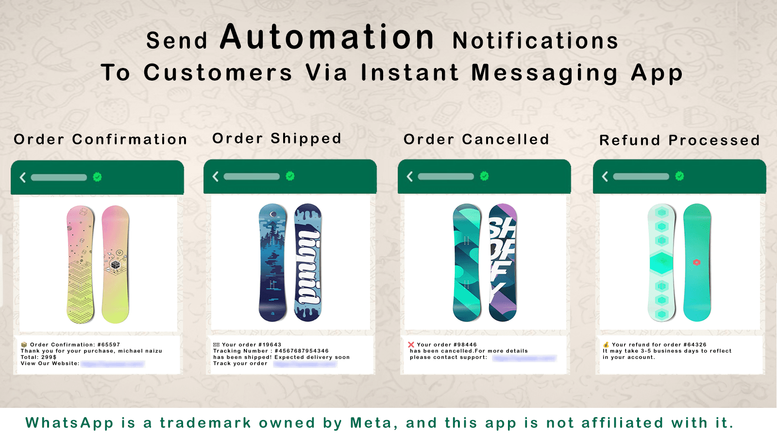 Order Messages (Auto Confirmation)
