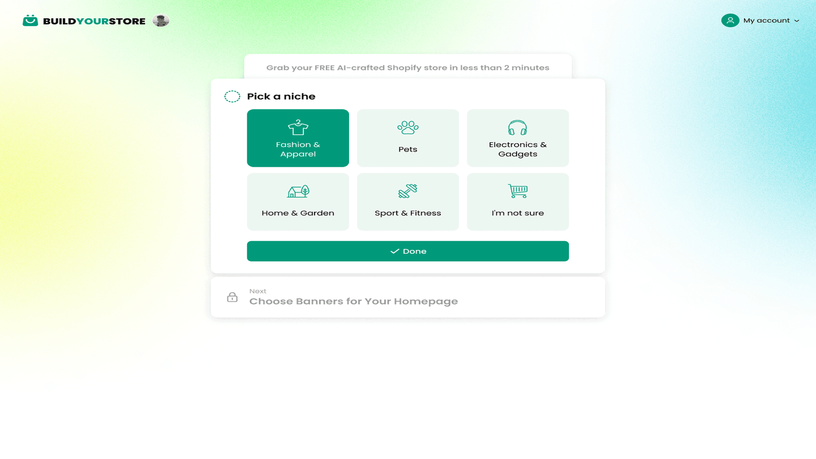 Choose Niche for store design