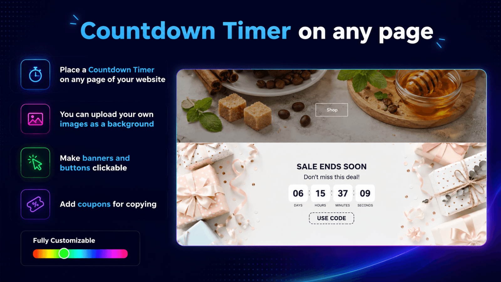 Countdown Timer on any page