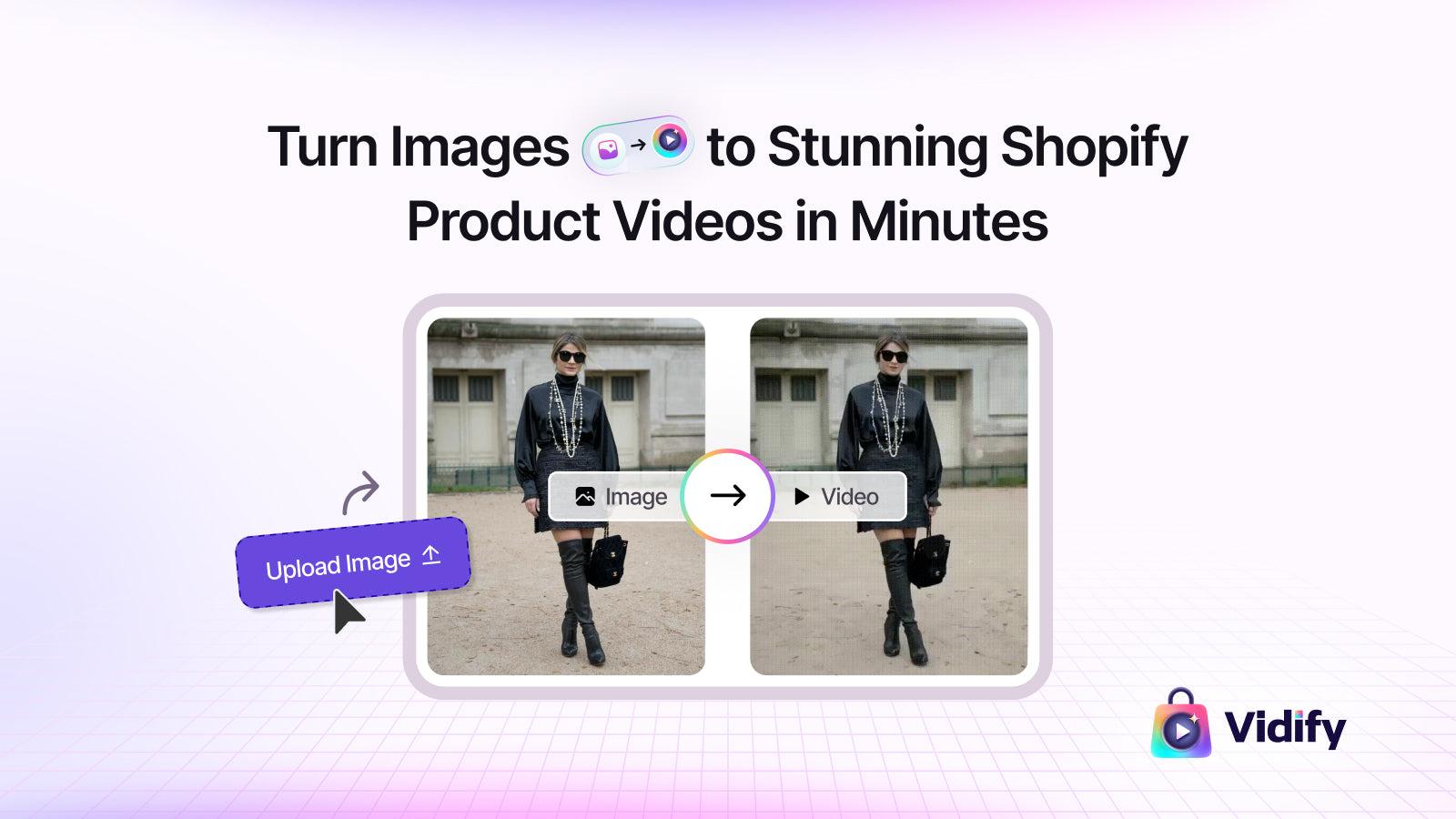 Turn Images to Stunning Shopify Product Videos in Minutes
