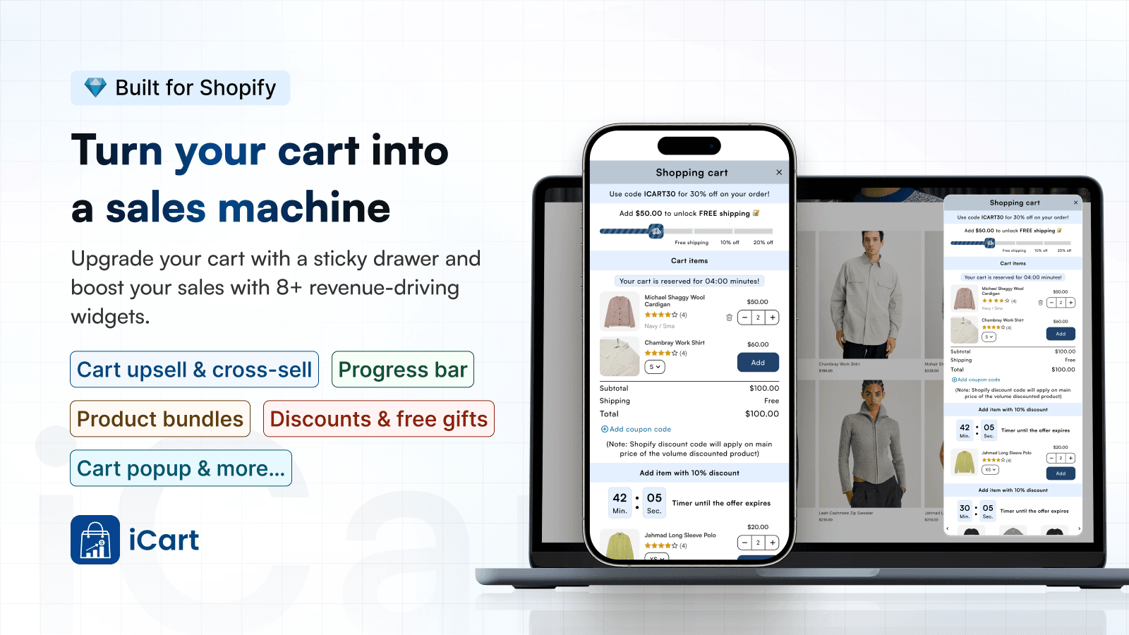 Boost Sales With iCart’s Sticky Cart Drawer