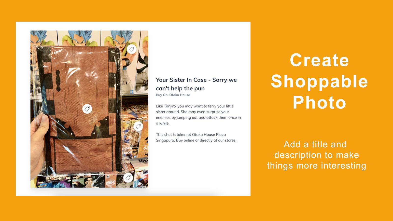 Shoppable Photo Page