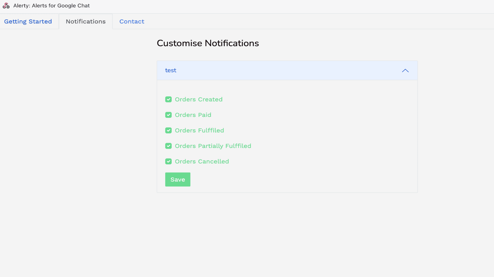 Customise Google Chat Notifications.