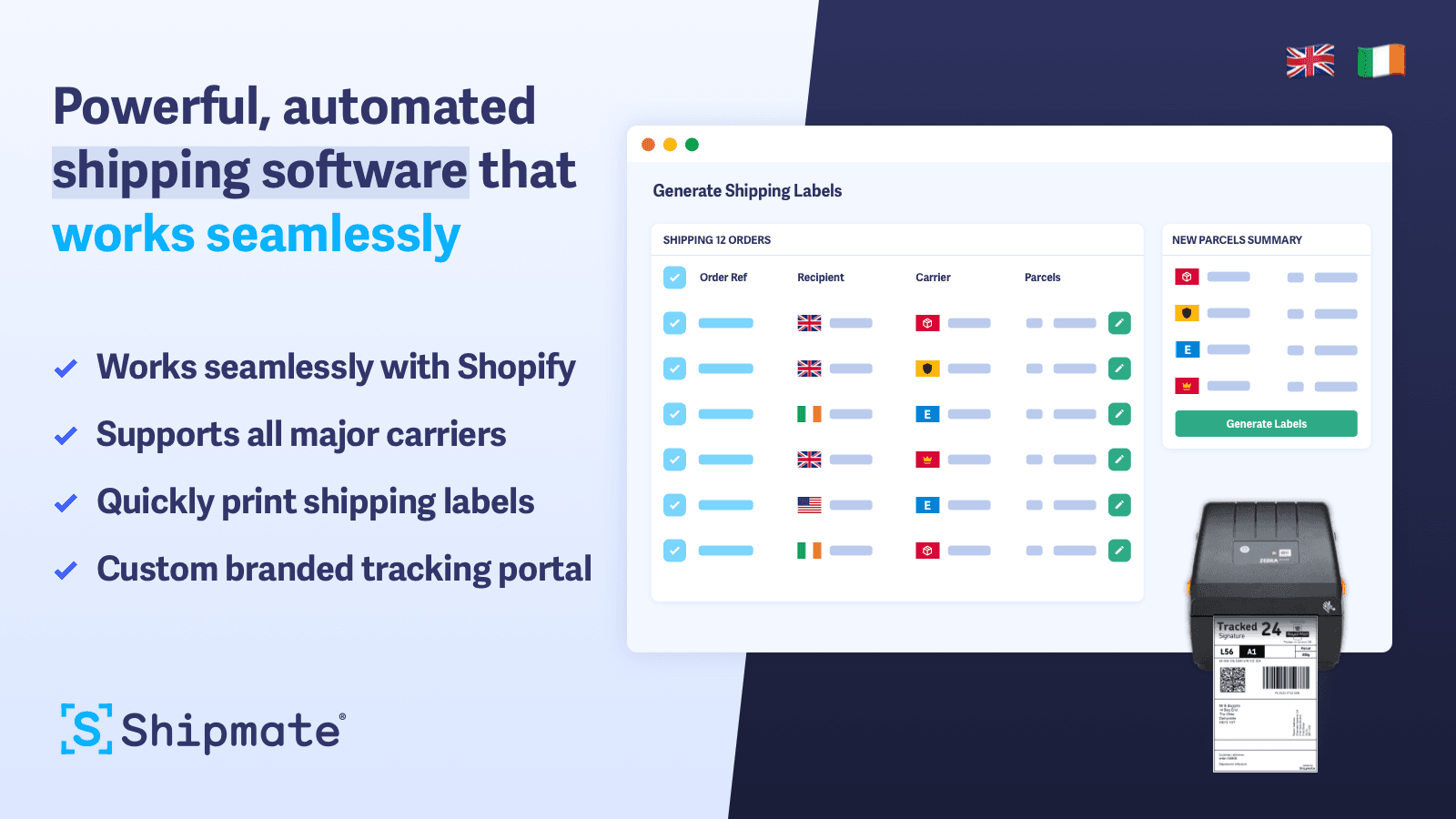 Powerful, automated shipping software that works seamlessly