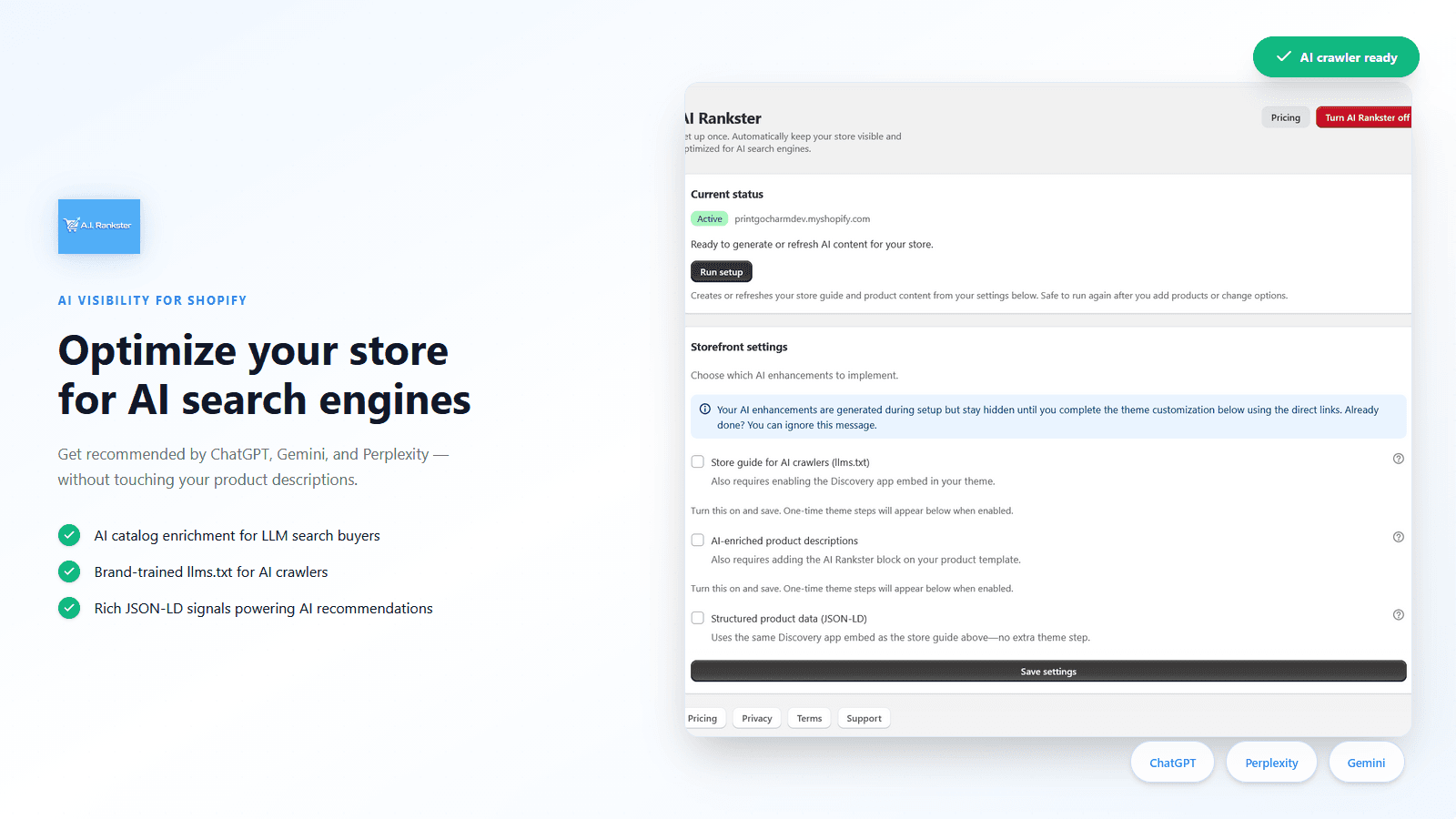 AI Rankster - Get your Shopify store ranked on AI answers