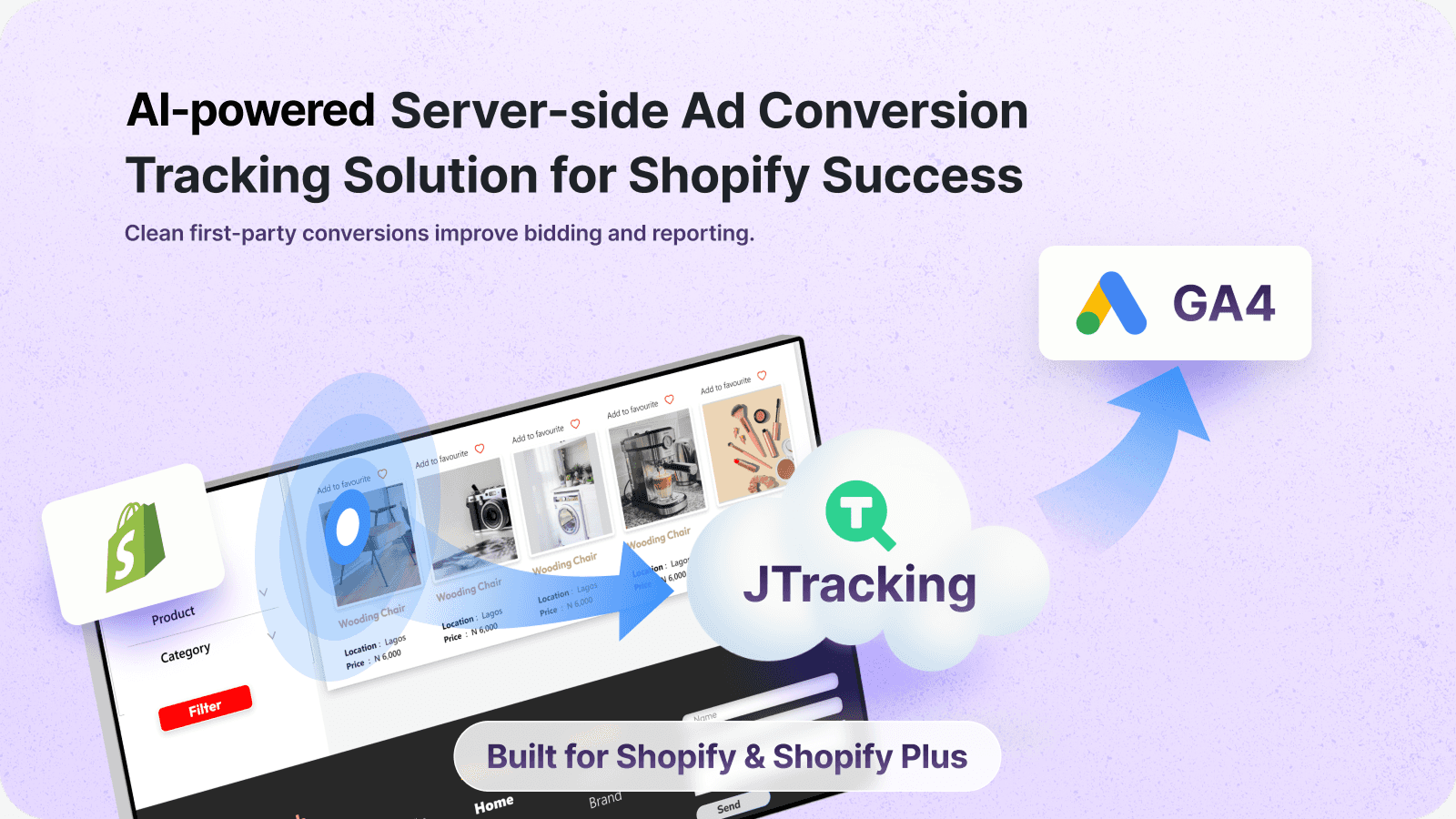 JTracking native server-side tracking solution for Shopify