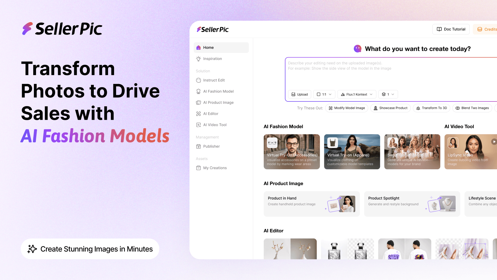 Transform photos to drive sales with AI fashion models