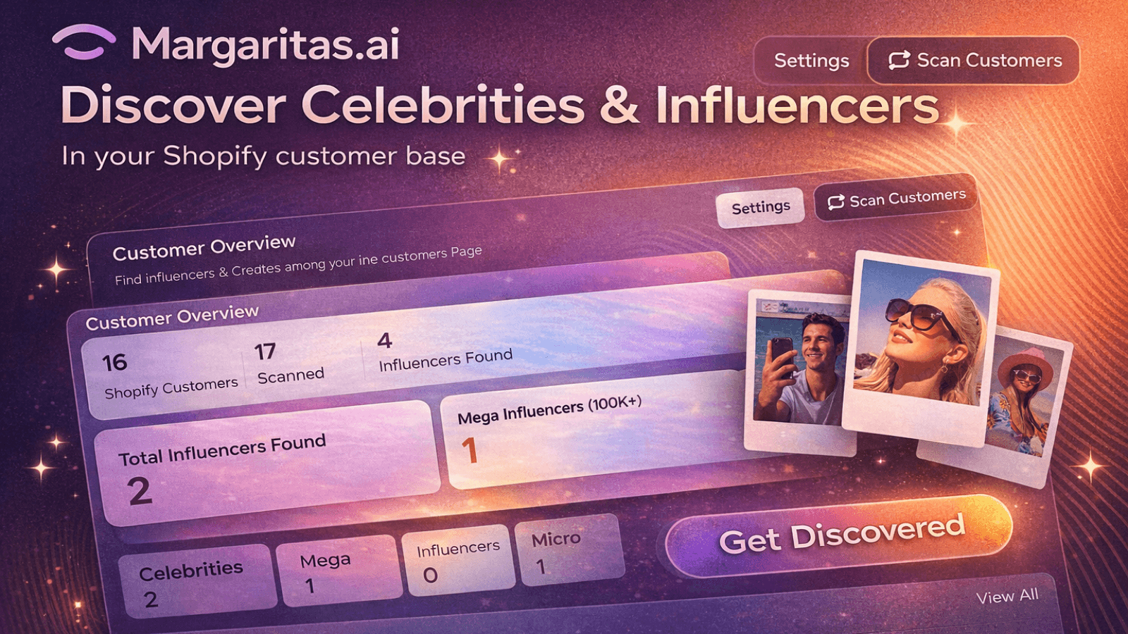 Discover celebrities & influencers in your customer base