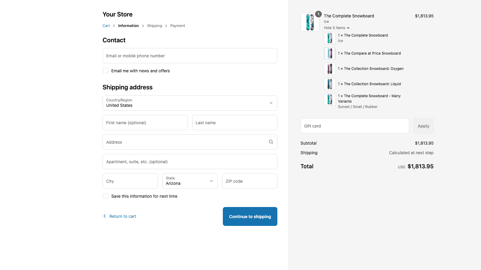 Cart and Checkout Bundler at Shopify Checkout