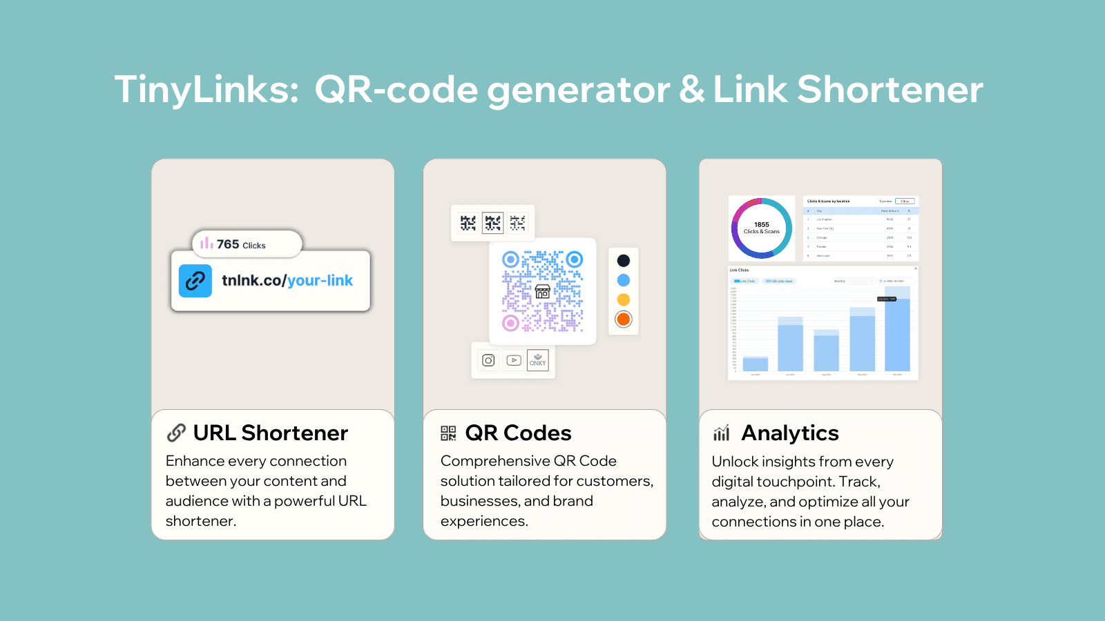 TinyLinks QR code generator for Shopify