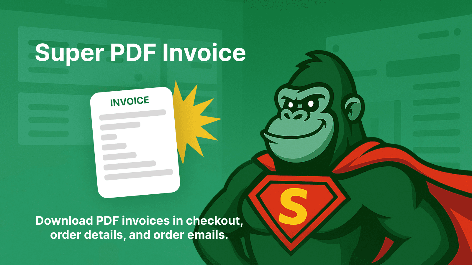 Super PDF Invoice | Self-Serve PDF Order Invoices Download