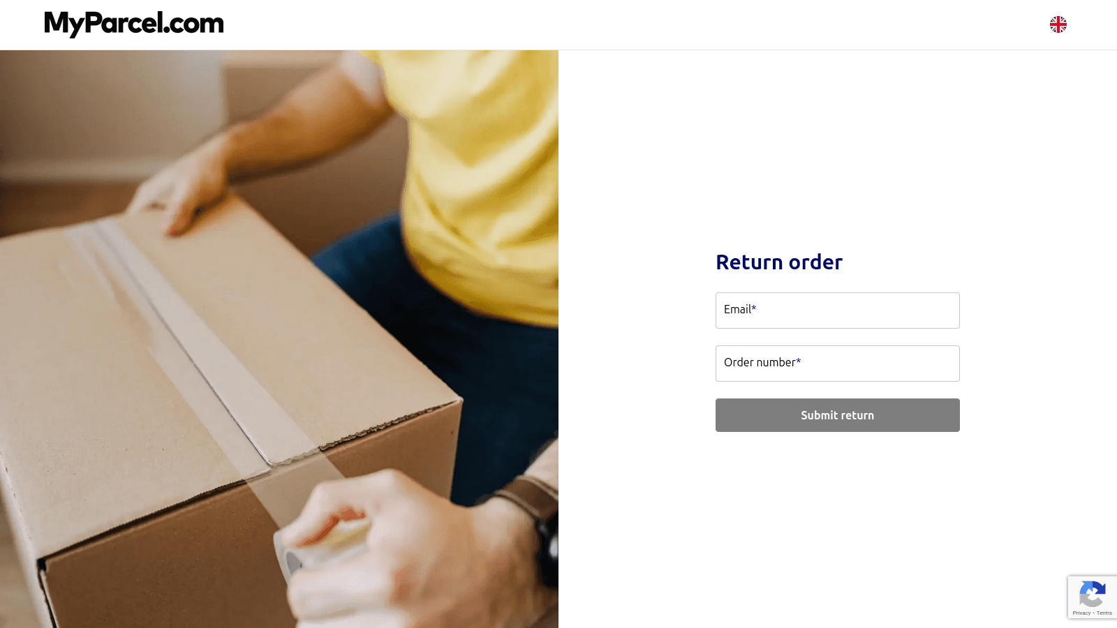 Your MyParcel.com return portal