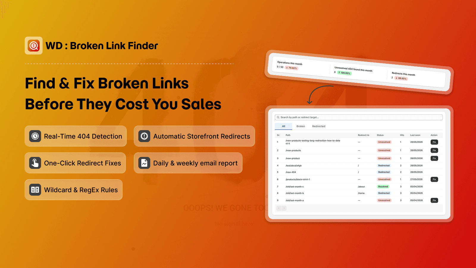 Find & Fix Broken Links Before They Cost You Sales