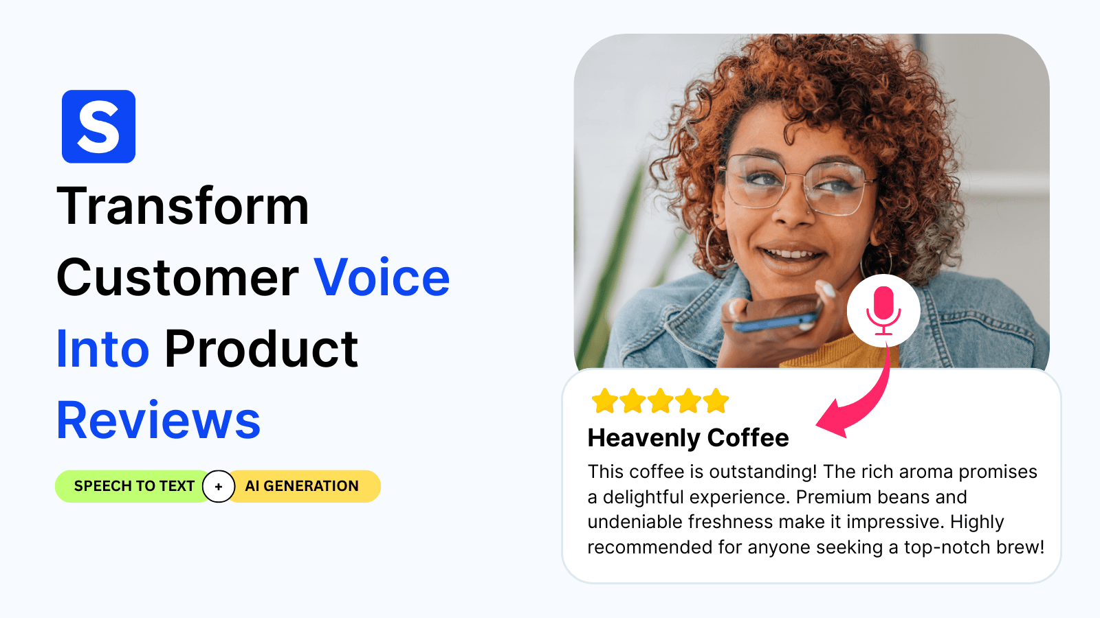 Shopify review app transforms voice into product reviews
