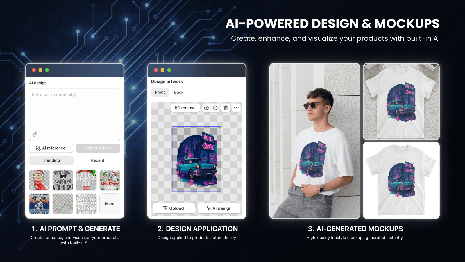 AI-POWERED DESIGN & MOCKUPS