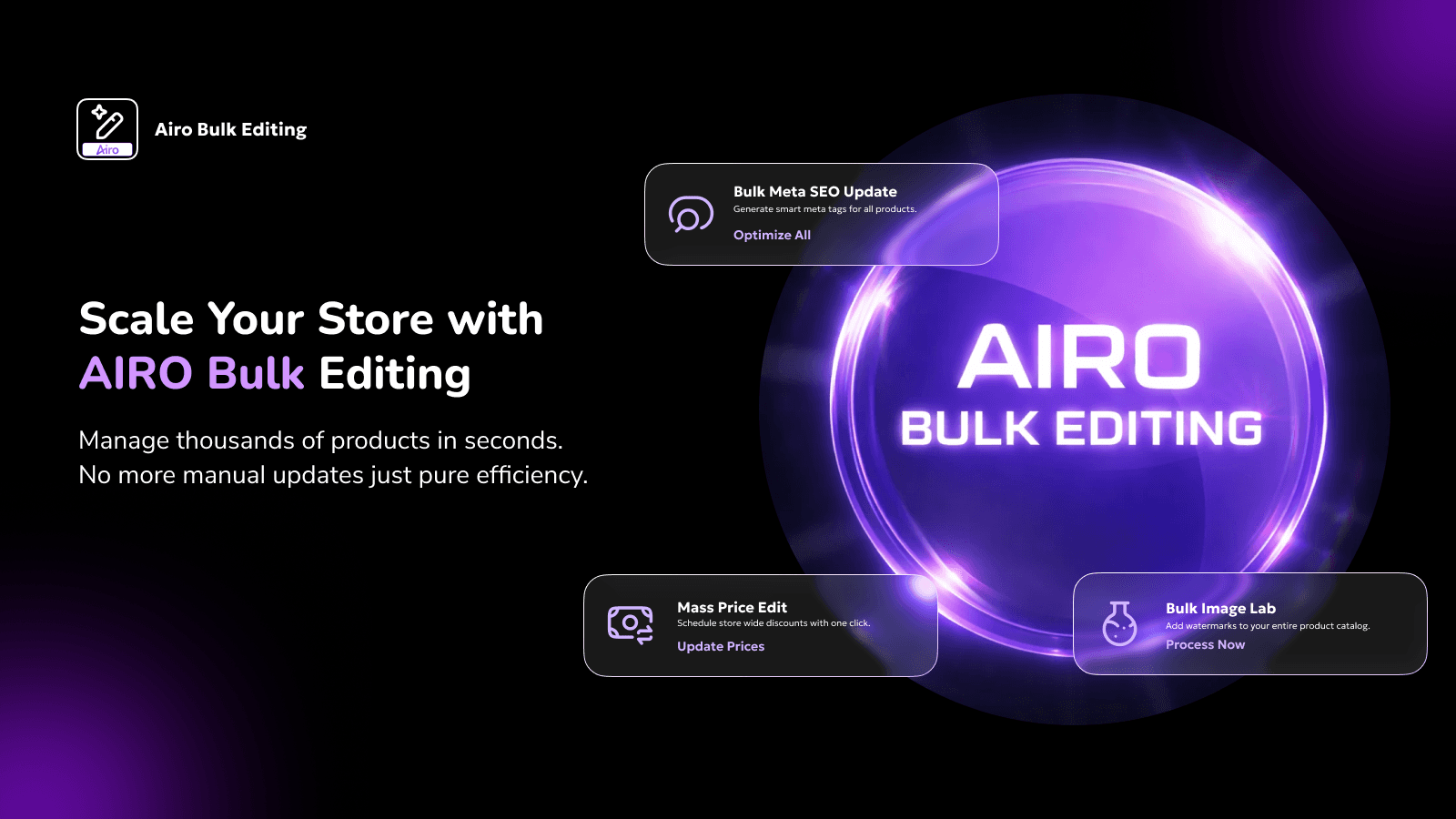 Airo Product Bulk Editor