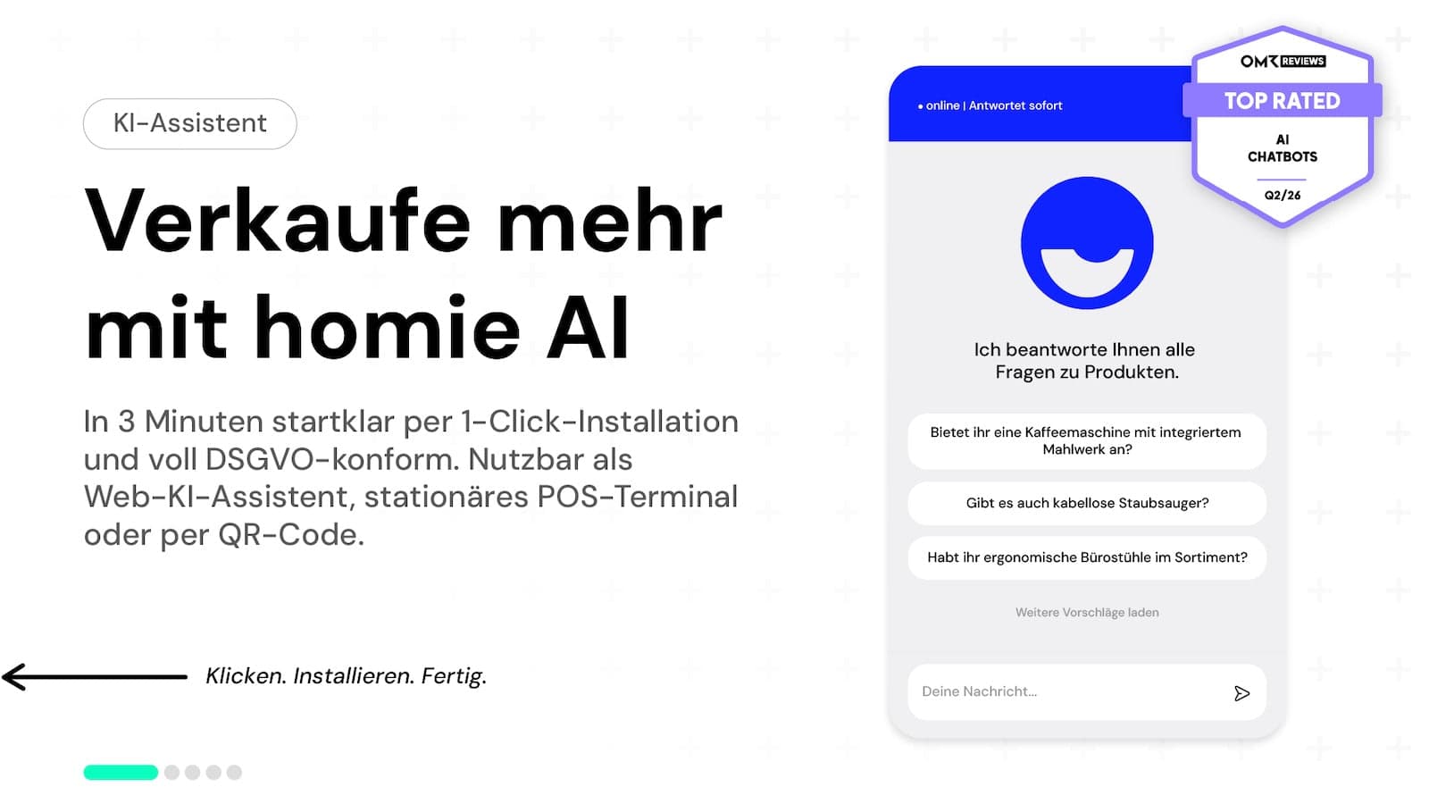 Ein Chat-Assistent von homie AI