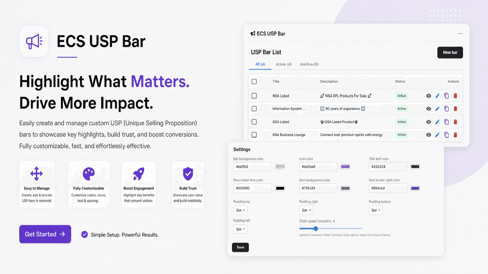 App main page