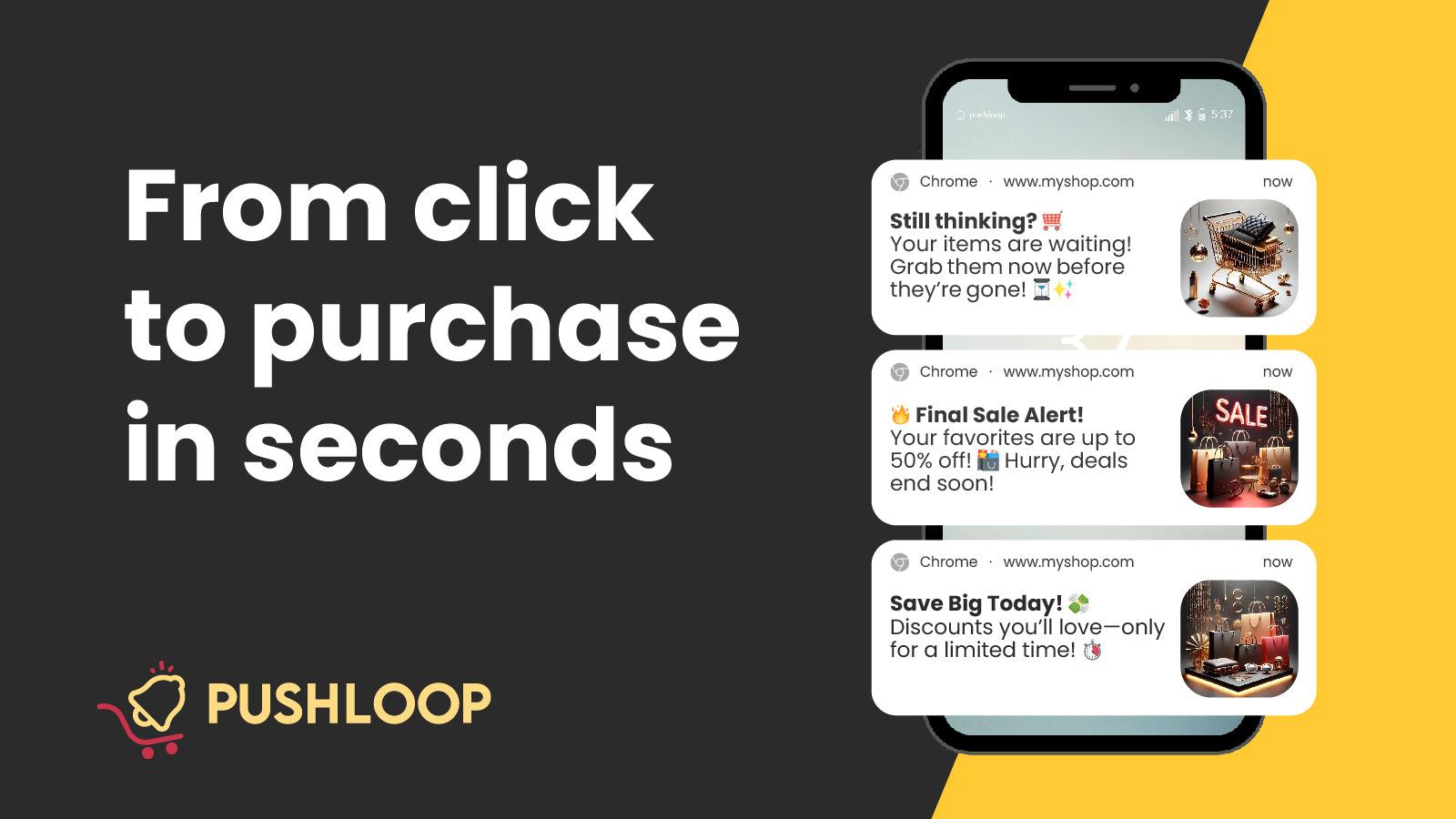 Send push notifications campaigns to your customers