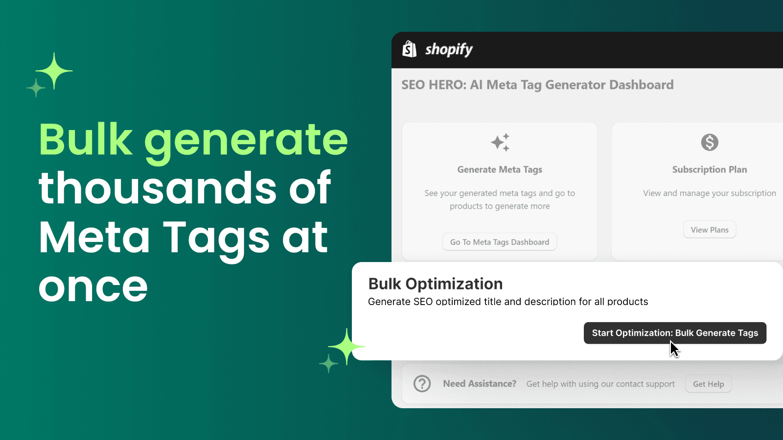 Bulk AI optimize meta titles and descriptions that drive clicks
