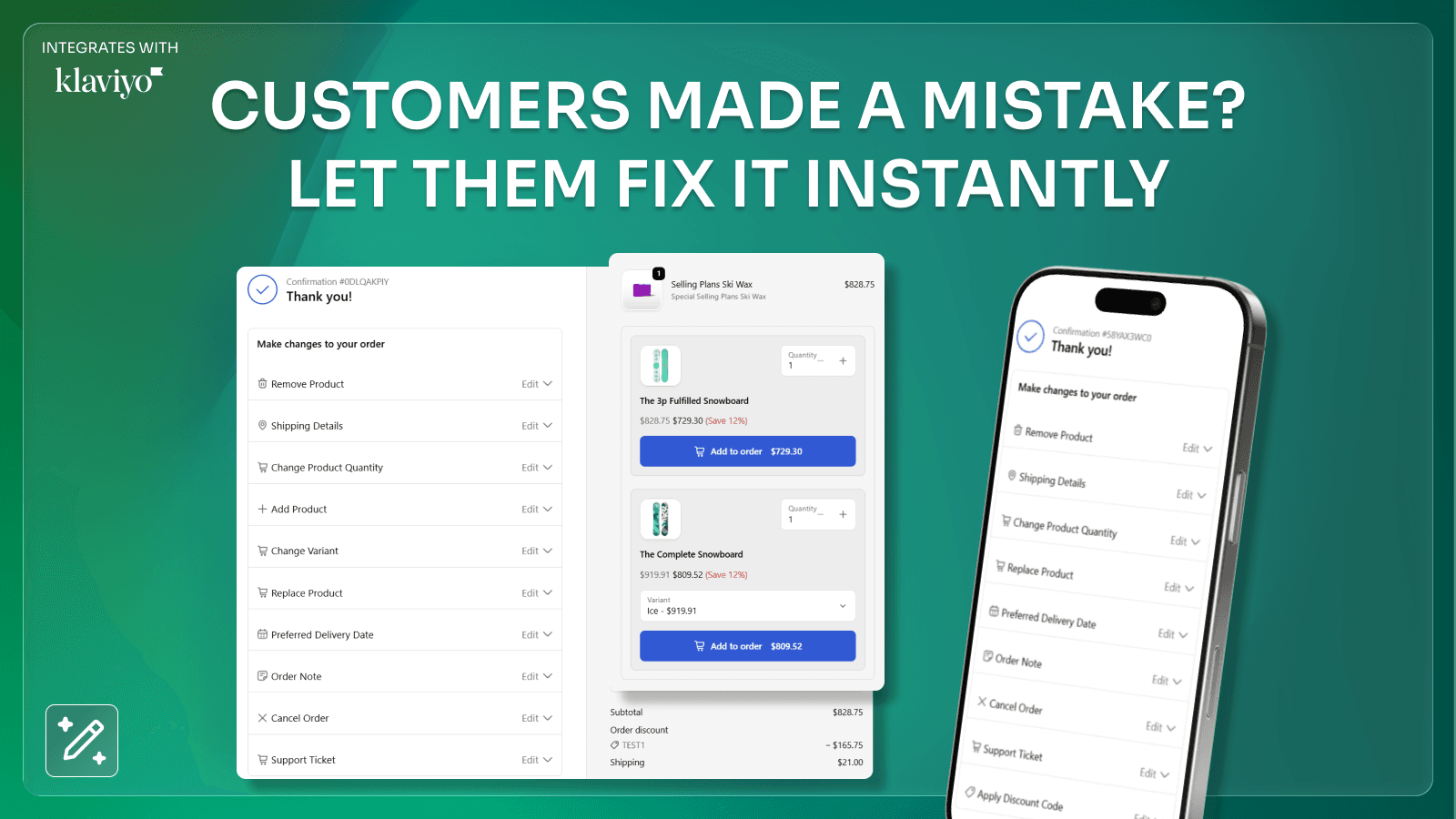 shopify let customer edit shipping address