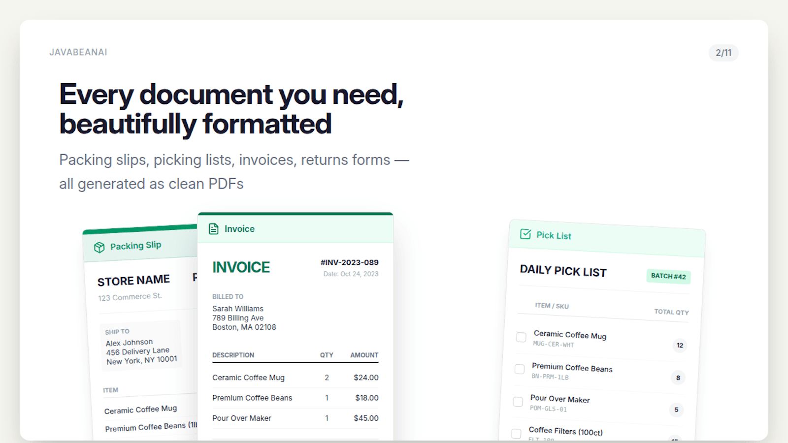 Documant Types