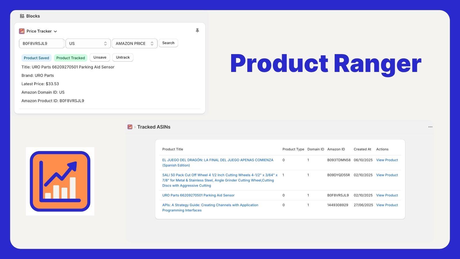 Product Ranger - Track your competition