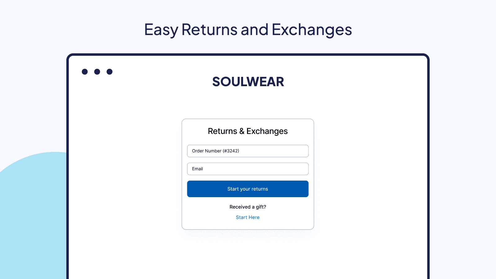Transform returns into exchanges