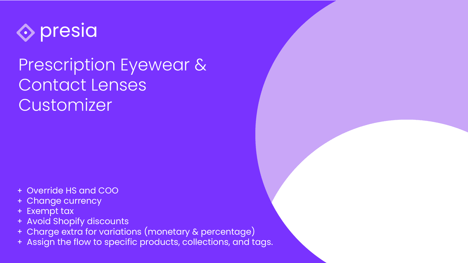 Presia: Prescription Eyewear & Contact Lenses Customizer
