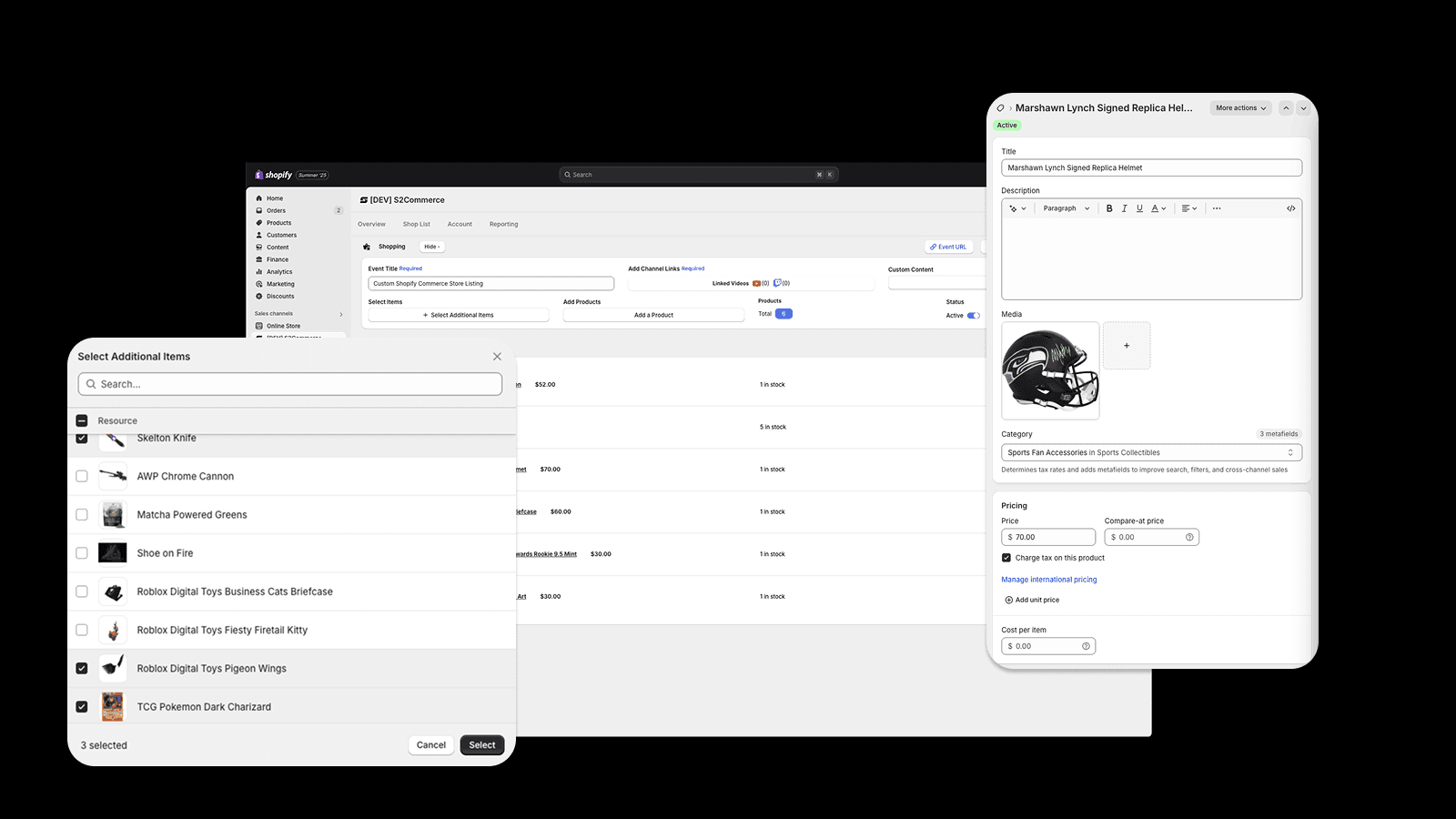 Sync products directly from your Shopify Store