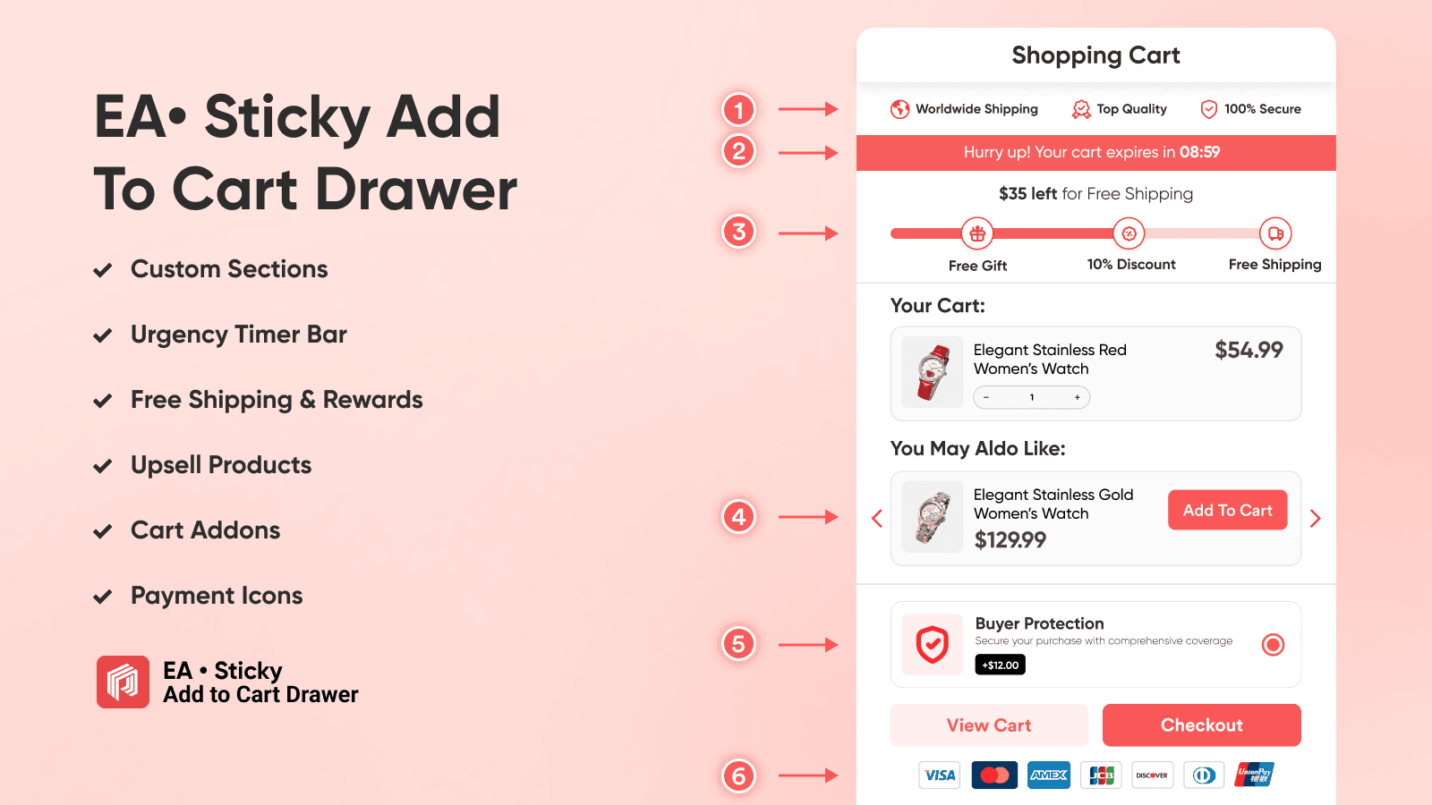 Keep the add to cart bar always visible
