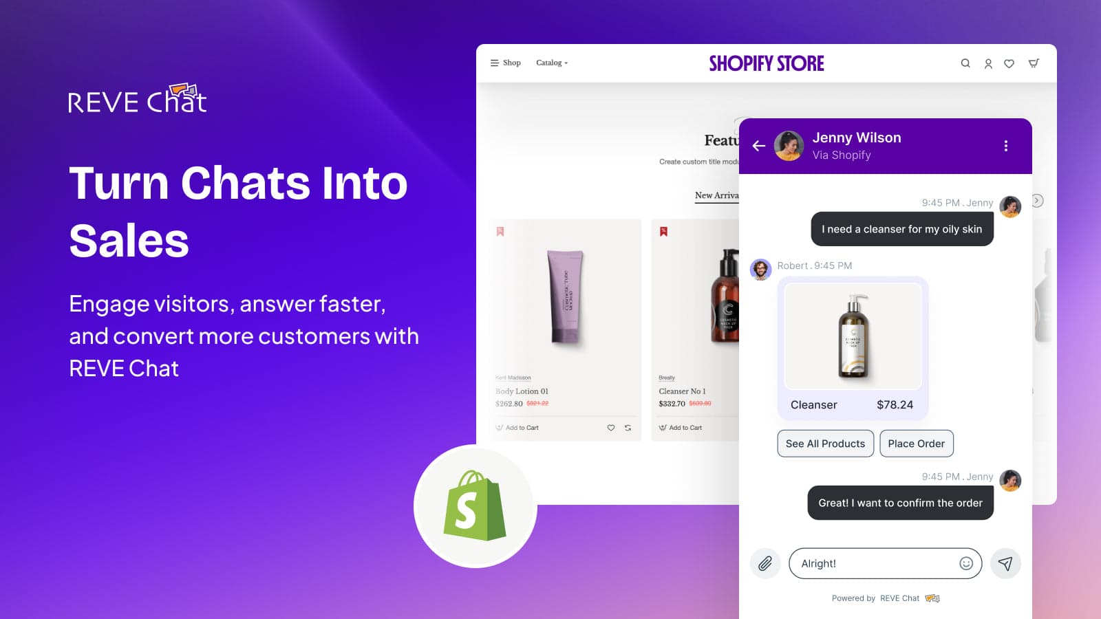 REVE Chat: Turn Shopify chats into sales with the power of AI