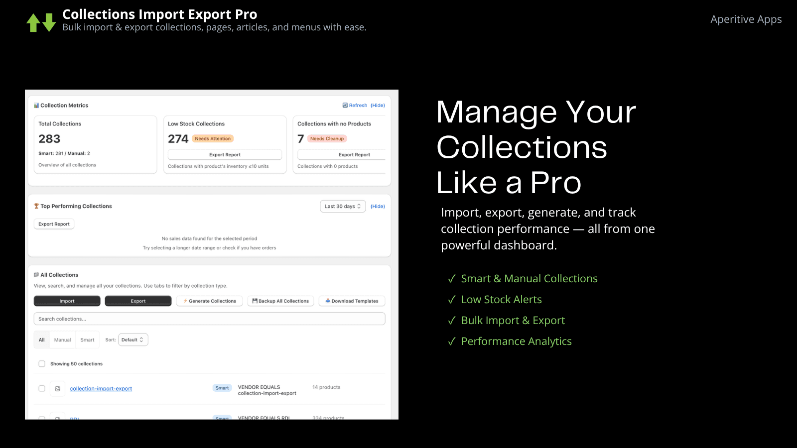 Collection Import Export