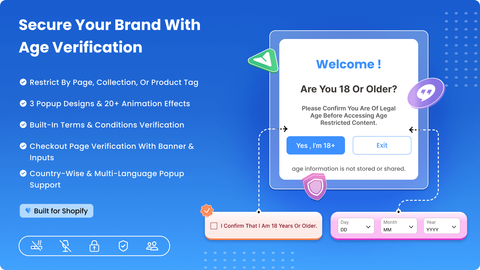 age verifier and coming soon page builder shopify app
