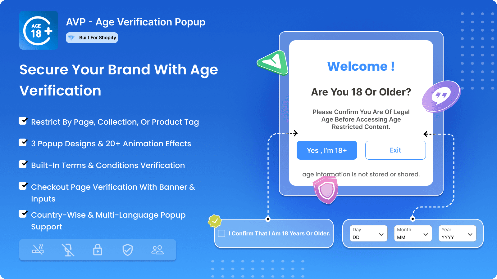 age verifier and coming soon page builder shopify app
