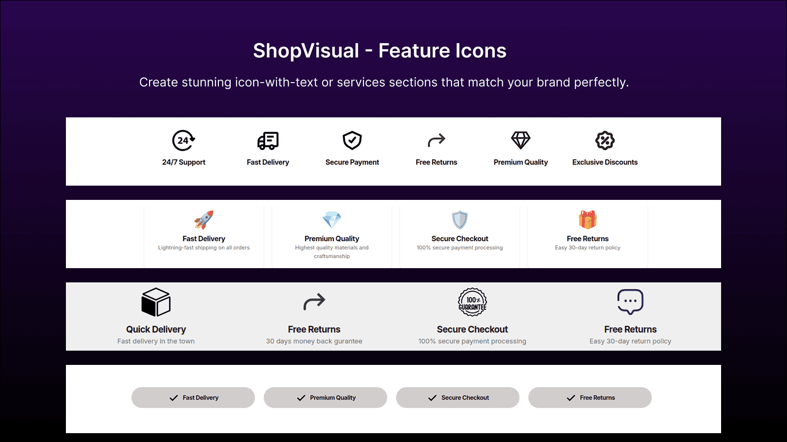 ShopVisual - Feature Icons