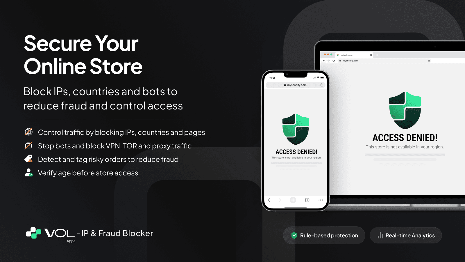 IP Blocker & Country Blocker: Block IPs, countries and bots