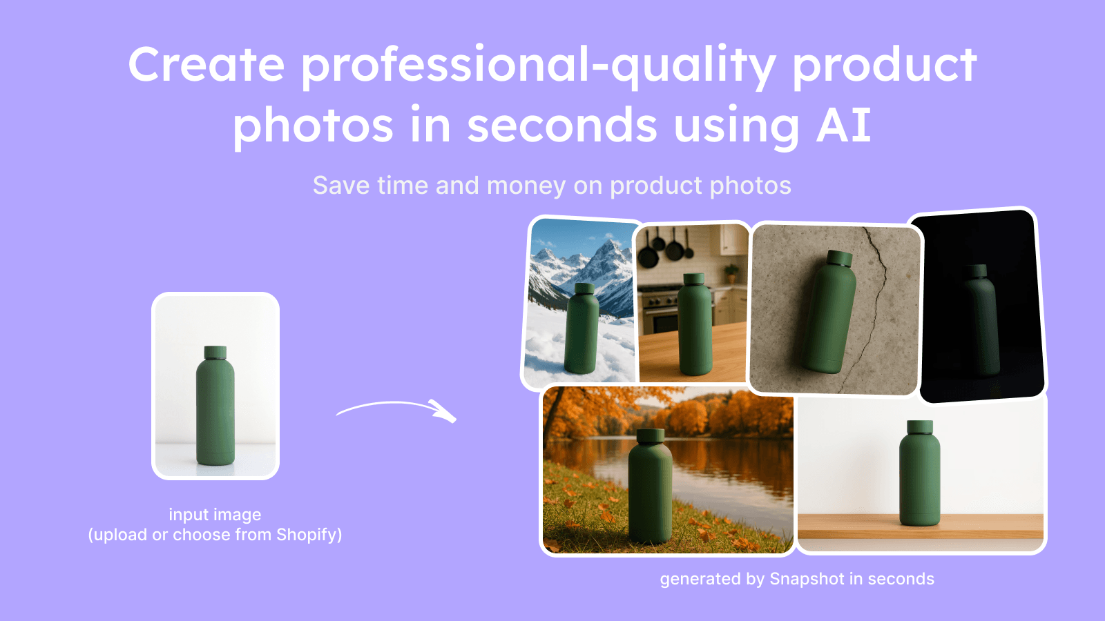 Create product photos with our AI image generator