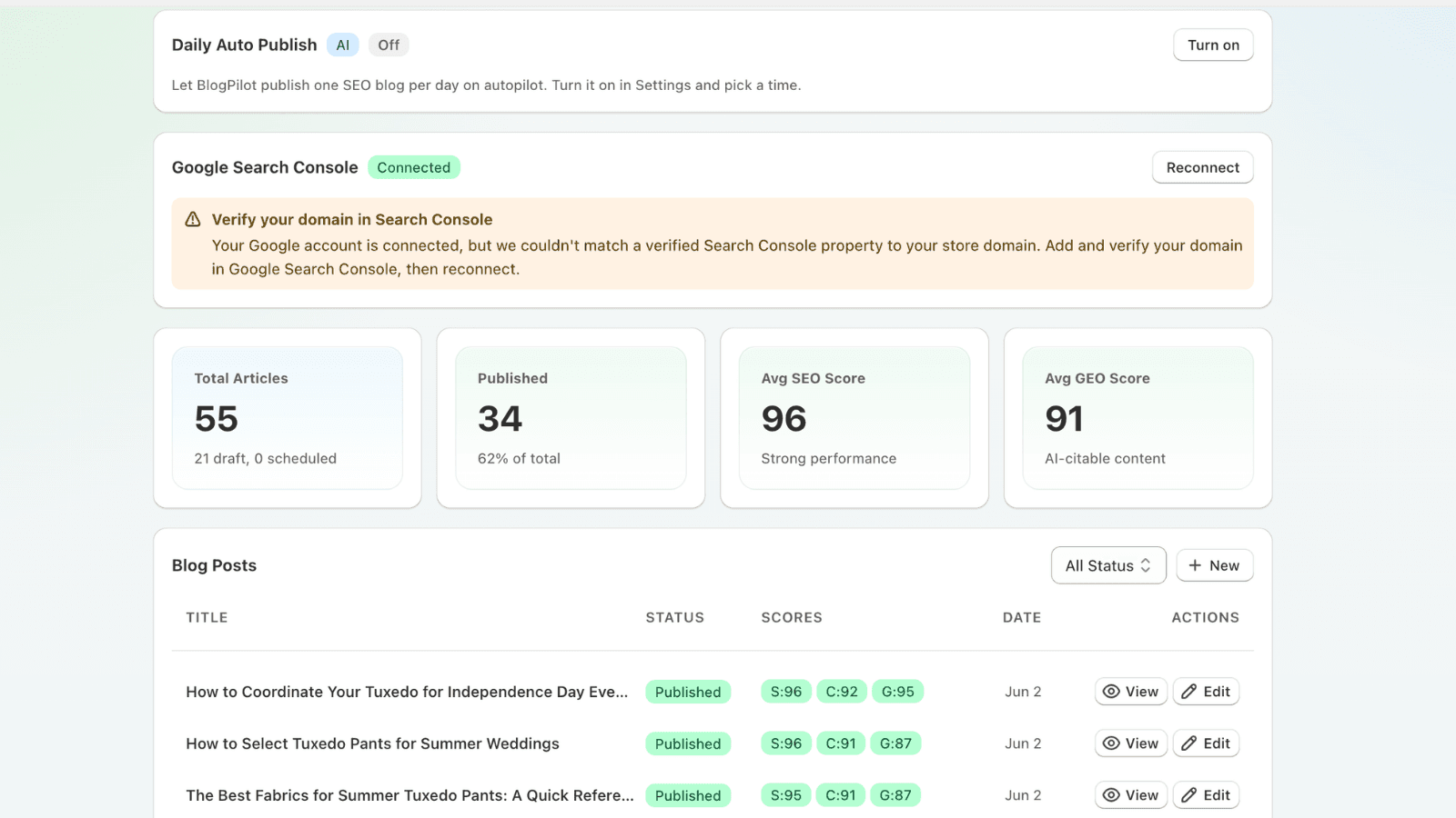 Blog Pilot AI – AI SEO Content