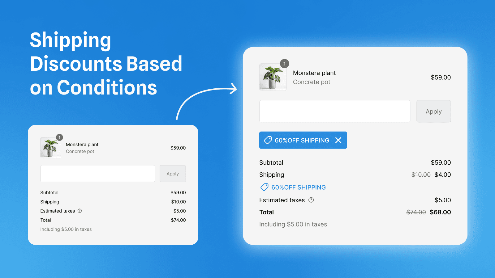 shipping discount custom