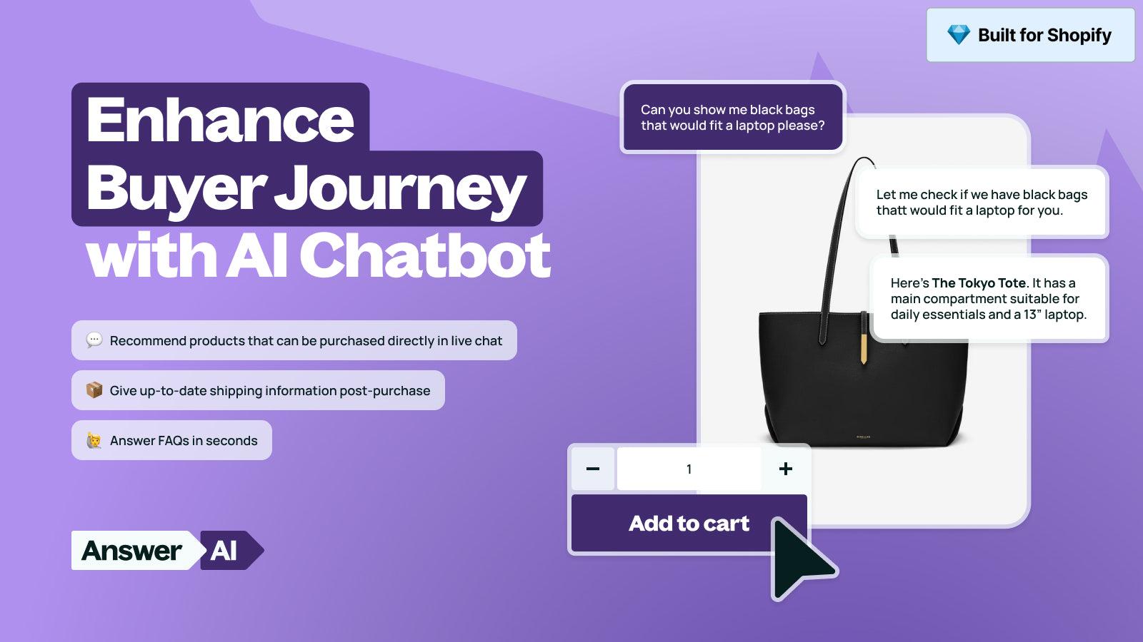 Answer AI : AI chat, live chat, customer support at all times.