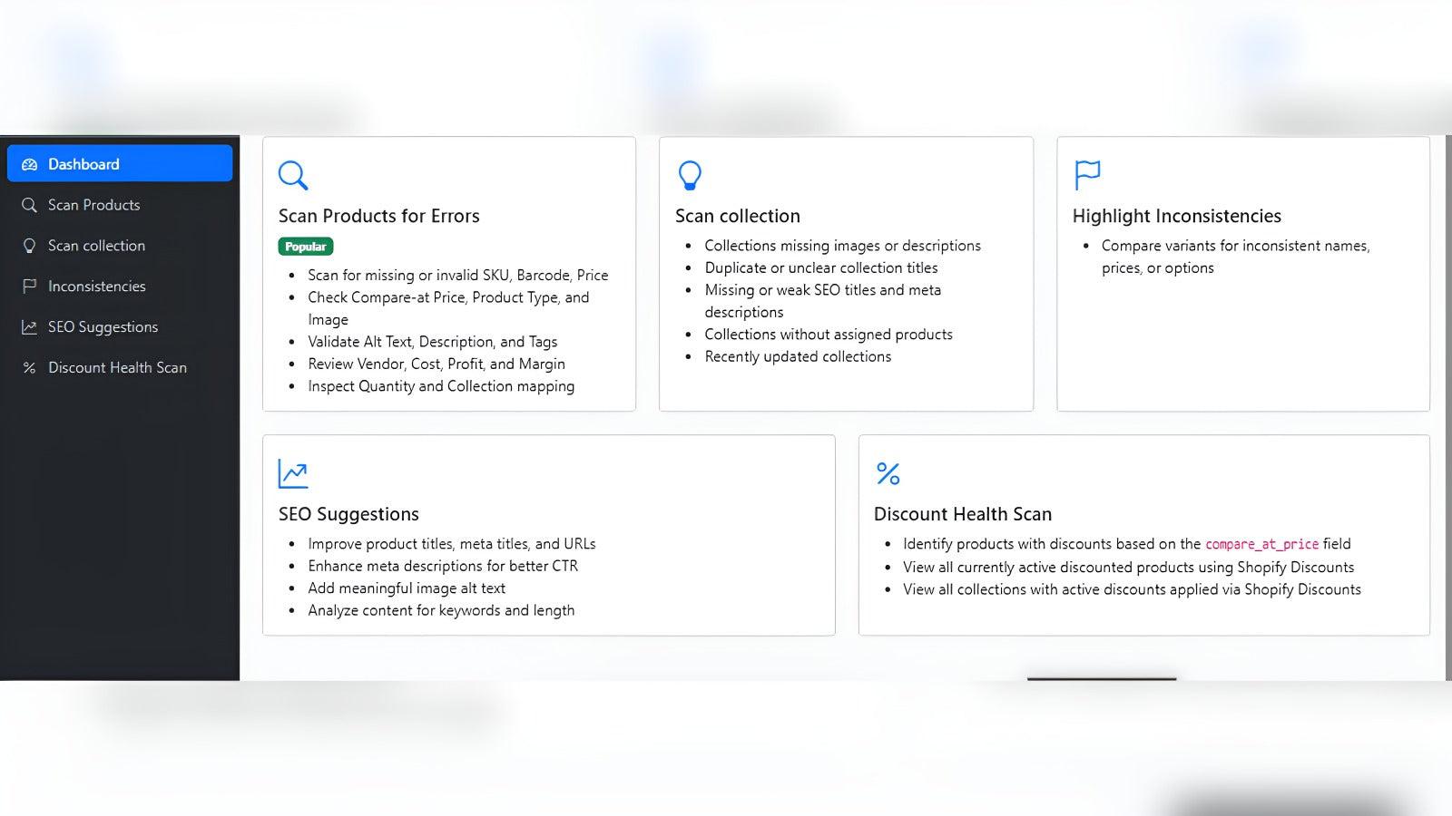 Catalog Copilot – Scan, review & fix catalog Issues