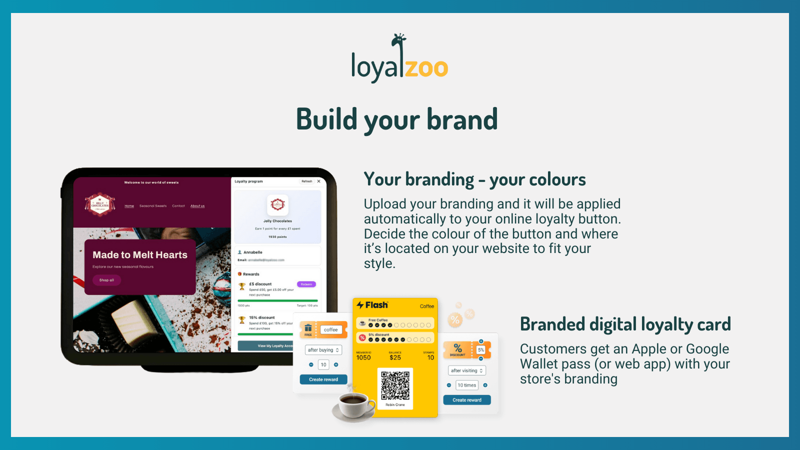 Apply your branding and colours