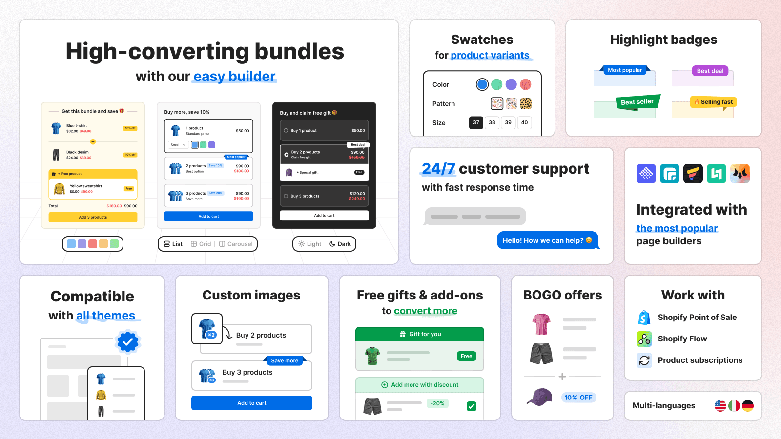 Features to boost sales and conversions
