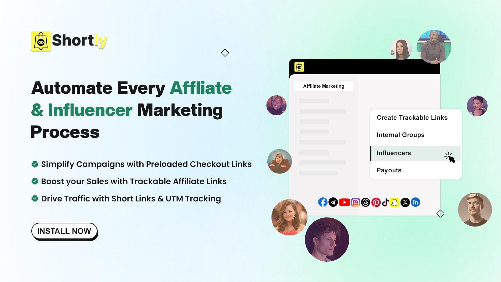 Influencers Marketing - Short link