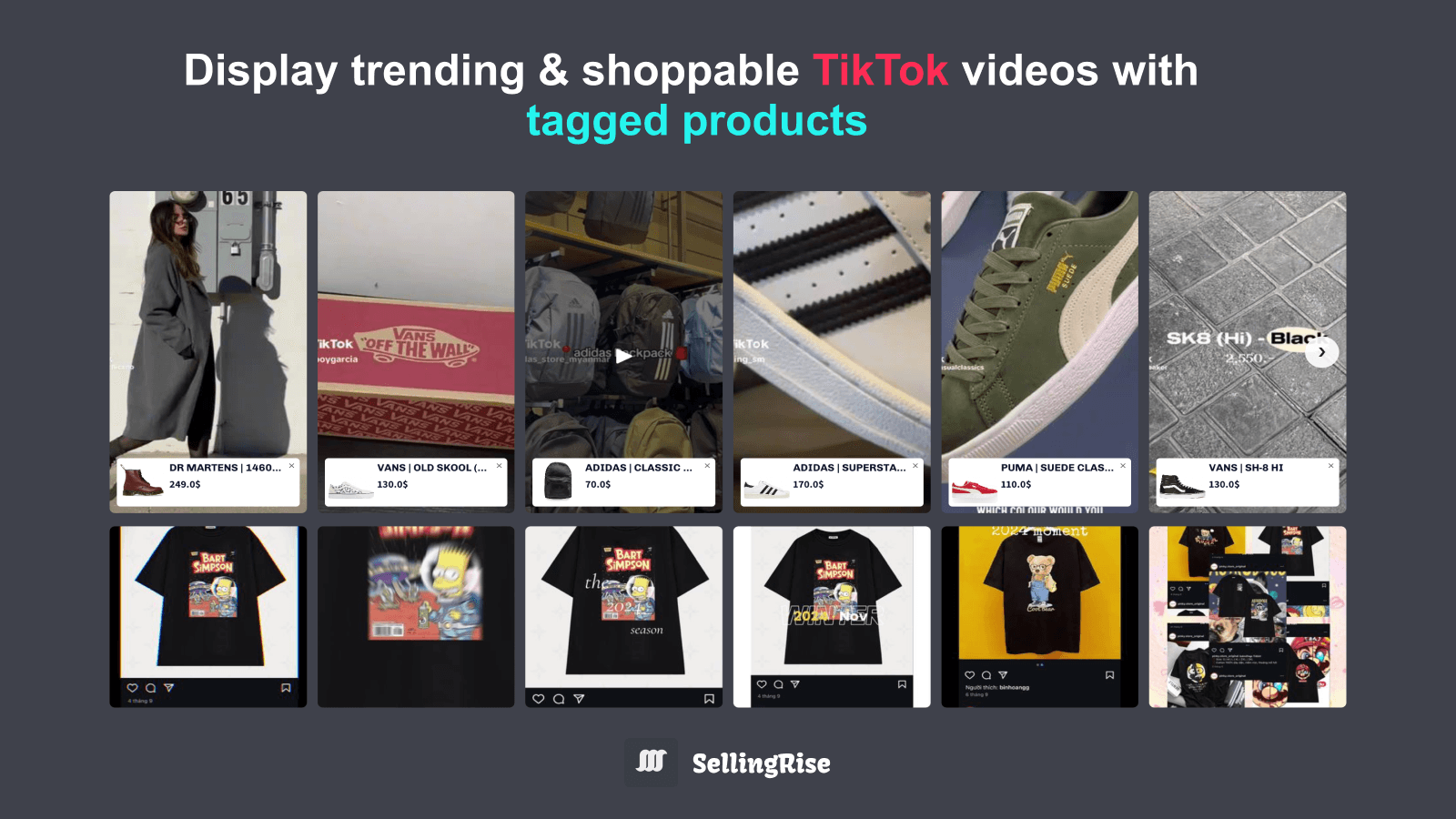 SellingRise: TikTok Feeds Upsell main feature