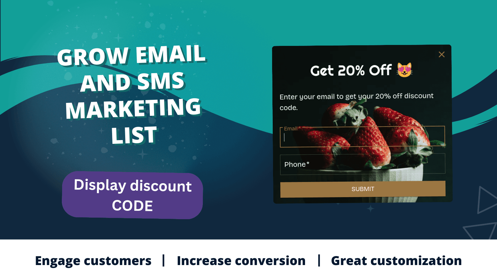 Pop Up Discount, Banners