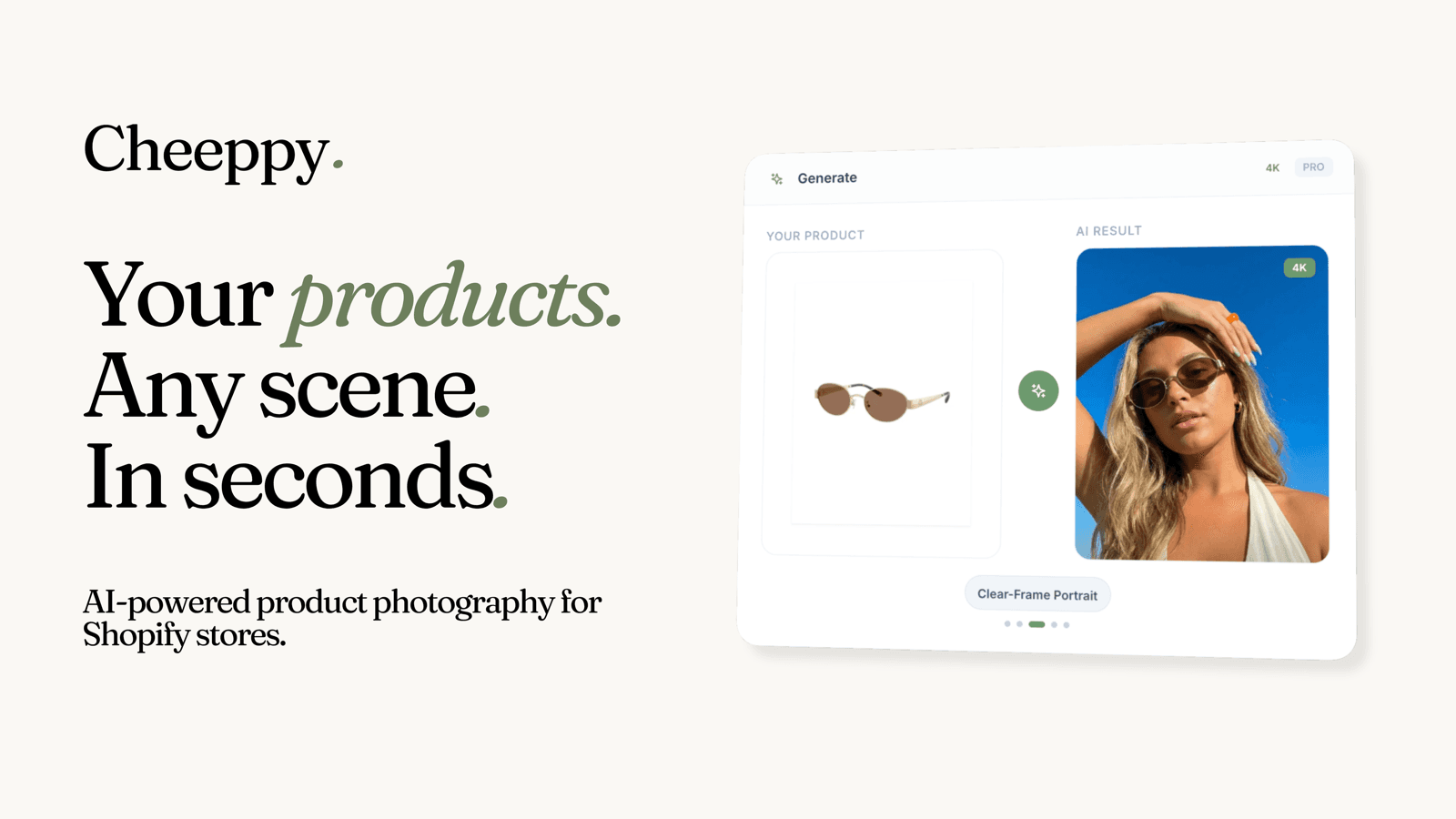 AI product photography generator for Shopify stores